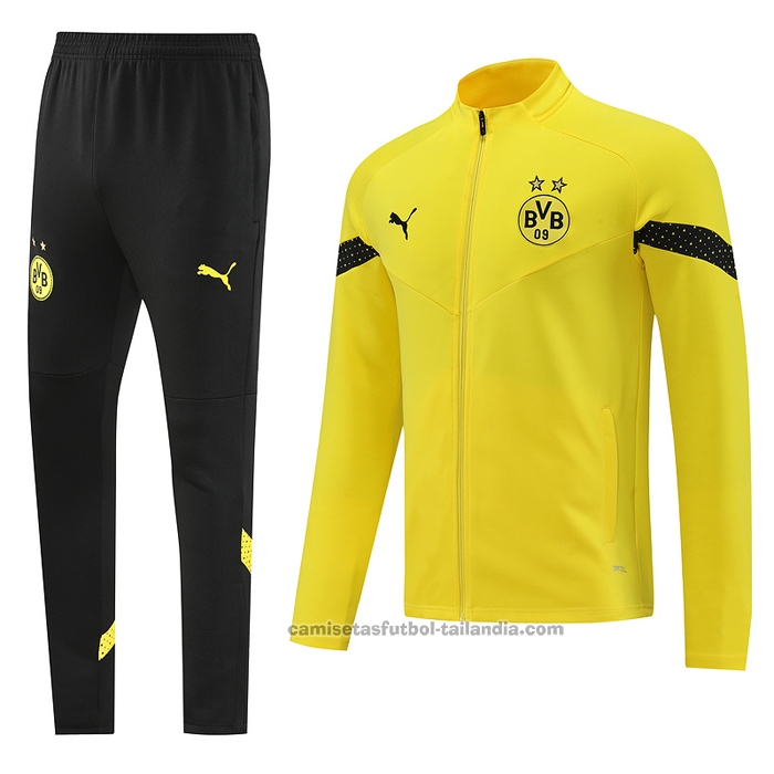 Chandal de Chaqueta del Borussia Dortmund 22/23 Amarillo